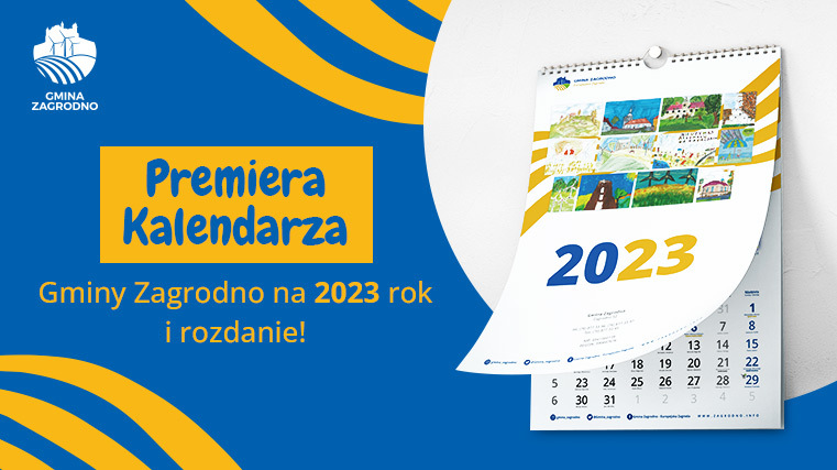Premiera Kalendarza Gminy Zagrodno na 2023 rok i rozdanie!
